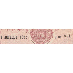 Chateauroux - Pirot 46-13 - 2 francs - Série J - 08/07/1915 - Etat : SUP+