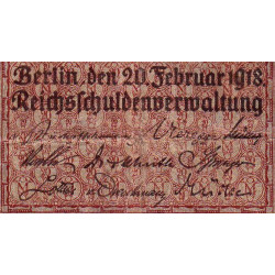 Allemagne - Pick 57 - 20 mark - 20/02/1918 - Série G - Etat : TB+