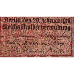 Allemagne - Pick 57 - 20 mark - 20/02/1918 - Série H - Etat : TB