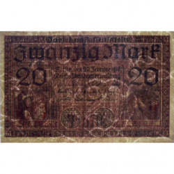 Allemagne - Pick 57 - 20 mark - 20/02/1918 - Série L - Etat : TTB