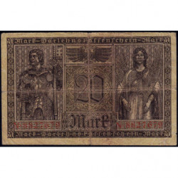 Allemagne - Pick 57 - 20 mark - 20/02/1918 - Série N - Etat : TB-