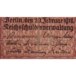 Allemagne - Pick 57 - 20 mark - 20/02/1918 - Série N - Etat : TB-