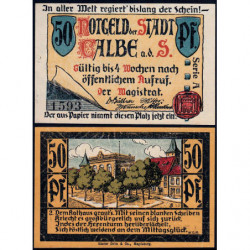 Allemagne - Notgeld - Calbe an der Saale - 50 pfennig - Série A - 1921 - Etat : NEUF