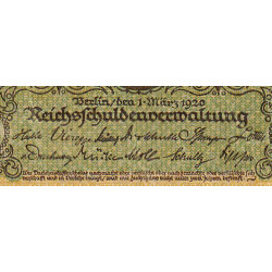 Allemagne - Pick 58 - 1 mark - 01/03/1920 - Etat : SUP