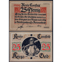 Allemagne - Notgeld - Coesfeld - 25 pfennig - Réf. c - 1919 - Etat : NEUF