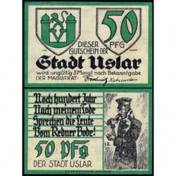 Allemagne - Notgeld - Uslar - 50 pfennig - 1921 - Etat : SPL