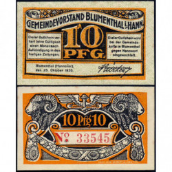 Allemagne - Notgeld - Blumenthal - 10 pfennig - 25/10/1920 - Etat : SPL
