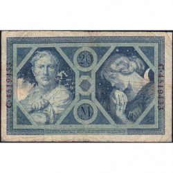 Allemagne - Pick 63 - 20 mark - 04/11/1915 - Lettre H - Série E - Etat : SUP