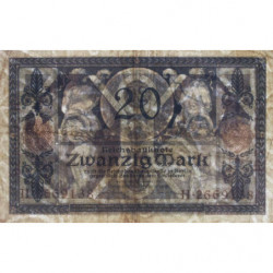 Allemagne - Pick 63 - 20 mark - 04/11/1915 - Lettre O - Série H - Etat : TTB-