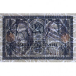 Allemagne - Pick 63 - 20 mark - 04/11/1915 - Lettre O - Série H - Etat : NEUF
