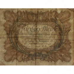 Allemagne - Pick 65_1 - 50 mark - 30/11/1918 - Série A - Etat : TB+