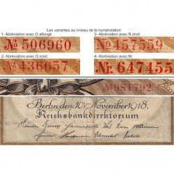 Allemagne - Pick 65_1 - 50 mark - 30/11/1918 - Série E - Etat : TB