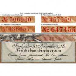 Allemagne - Pick 65_3 - 50 mark - 30/11/1918 - Série J - Etat : SUP
