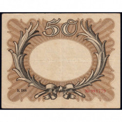 Allemagne - Pick 65_3 - 50 mark - 30/11/1918 - Série K - Etat : TTB