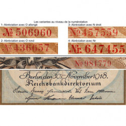 Allemagne - Pick 65_3 - 50 mark - 30/11/1918 - Série K - Etat : TTB