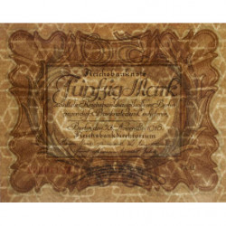 Allemagne - Pick 65_4 - 50 mark - 30/11/1918 - Série D - Etat : SUP+