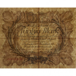 Allemagne - Pick 65_4 - 50 mark - 30/11/1918 - Série H - Etat : TTB