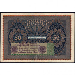 Allemagne - Pick 66_1 - 50 mark - 24/06/1919 - Série a - Etat : TTB