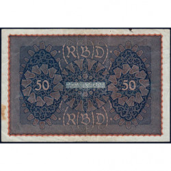 Allemagne - Pick 66_1 - 50 mark - 24/06/1919 - Série a - Etat : TB