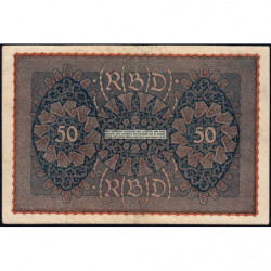 Allemagne - Pick 66_1 - 50 mark - 24/06/1919 - Série a - Etat : TTB-
