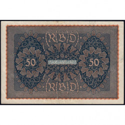 Allemagne - Pick 66_1 - 50 mark - 24/06/1919 - Série a - Etat : TTB