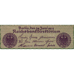 Allemagne - Pick 66_1 - 50 mark - 24/06/1919 - Série a - Etat : SUP