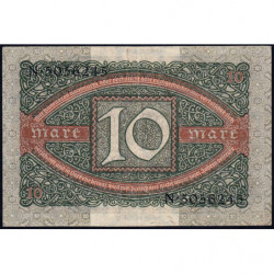 Allemagne - Pick 67a - 10 mark - 06/02/1920 - Lettre D - Série N - Etat : SUP