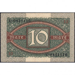 Allemagne - Pick 67a - 10 mark - 06/02/1920 - Lettre J - Série U - Etat : pr.NEUF