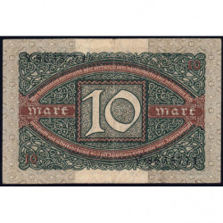 Allemagne - Pick 67a - 10 mark - 06/02/1920 - Lettre K - Série Y - Etat : TTB