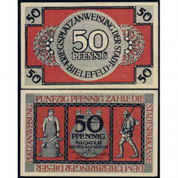 Allemagne - Notgeld - Bielefeld - 50 pfennig - 01/03/1918 - Etat : NEUF