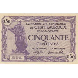 Chateauroux (Indre) - Pirot 46-24 - 50 centimes - 11/08/1920 - Etat : SPL