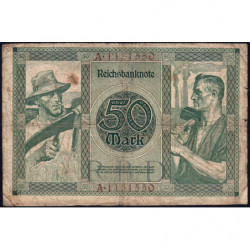 Allemagne - Pick 68_1 - 50 mark - 23/07/1920 - Lettre U - Série A - Etat : B+
