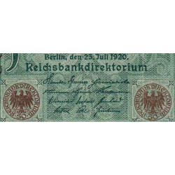 Allemagne - Pick 68_2 - 50 mark - 23/07/1920 - Lettre X - Série C - Etat : SUP