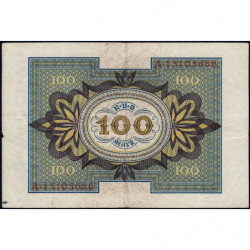Allemagne - Pick 69b - 100 mark - 01/11/1920 - Lettre J - Série A - Etat : TTB