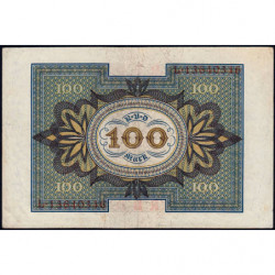 Allemagne - Pick 69b - 100 mark - 01/11/1920 - Lettre L - Série L - Etat : TTB+
