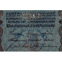 Allemagne - Pick 69b - 100 mark - 01/11/1920 - Lettre Q - Série X - Etat : TB