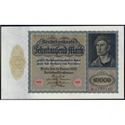 Allemagne - Pick 70 - 10'000 mark - 19/01/1922 - Lettre E - Série X - Etat : pr.NEUF