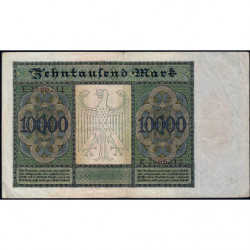 Allemagne - Pick 70_7 - 10'000 mark - Lettre G - Série E - 19/01/1922 - Etat : TTB-