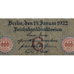 Allemagne - Pick 70_7 - 10'000 mark - Lettre G - Série E - 19/01/1922 - Etat : TTB-