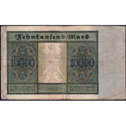 Allemagne - Pick 70_9 - 10'000 mark - Lettre J - Série C - 19/01/1922 - Etat : TB-