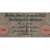 Allemagne - Pick 70_9 - 10'000 mark - Lettre J - Série C - 19/01/1922 - Etat : TB-