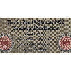 Allemagne - Pick 71 - 10'000 mark - Série H - 19/01/1922 - Etat : pr.NEUF