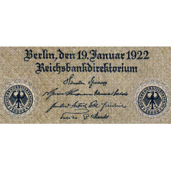 Allemagne - Pick 72_1 - 10'000 mark - 19/01/1922 - Série C - Etat : TTB
