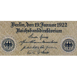 Allemagne - Pick 72_1 - 10'000 mark - Série C - 19/01/1922 - Etat : TTB