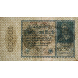 Allemagne - Pick 72_1 - 10'000 mark - 19/01/1922 - Série W - Etat : TTB+