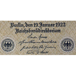 Allemagne - Pick 72_2b - 10'000 mark - Imp. 17 - Série B - 19/01/1922 - Etat : pr.NEUF
