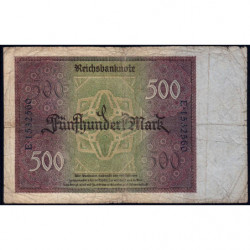 Allemagne - Pick 73 - 500 mark - 27/03/1922 - Lettre A - Série E - Etat : TB-