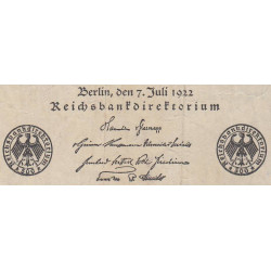 Allemagne - Pick 74c - 500 mark - 07/07/1922 - Série K - Etat : TB+