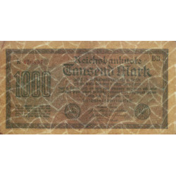 Allemagne - Pick 76b_1 - 1'000 mark - 15/09/1922 - Imp. BB - Série K - Etat : TTB