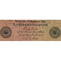Allemagne - Pick 76b_1 - 1'000 mark - 15/09/1922 - Imp. BB - Série We - Etat : TB-
